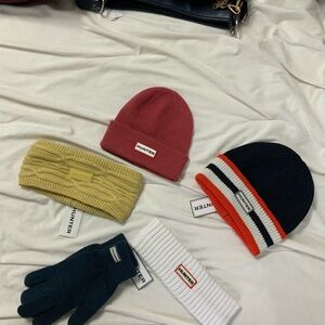Hunter Beanie and Accessories Set - Red, Yellow, Black